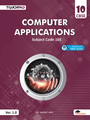 cover image of Touchpad Computer Applications Class 10